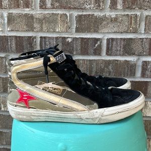 Golden Goose camo high top 39